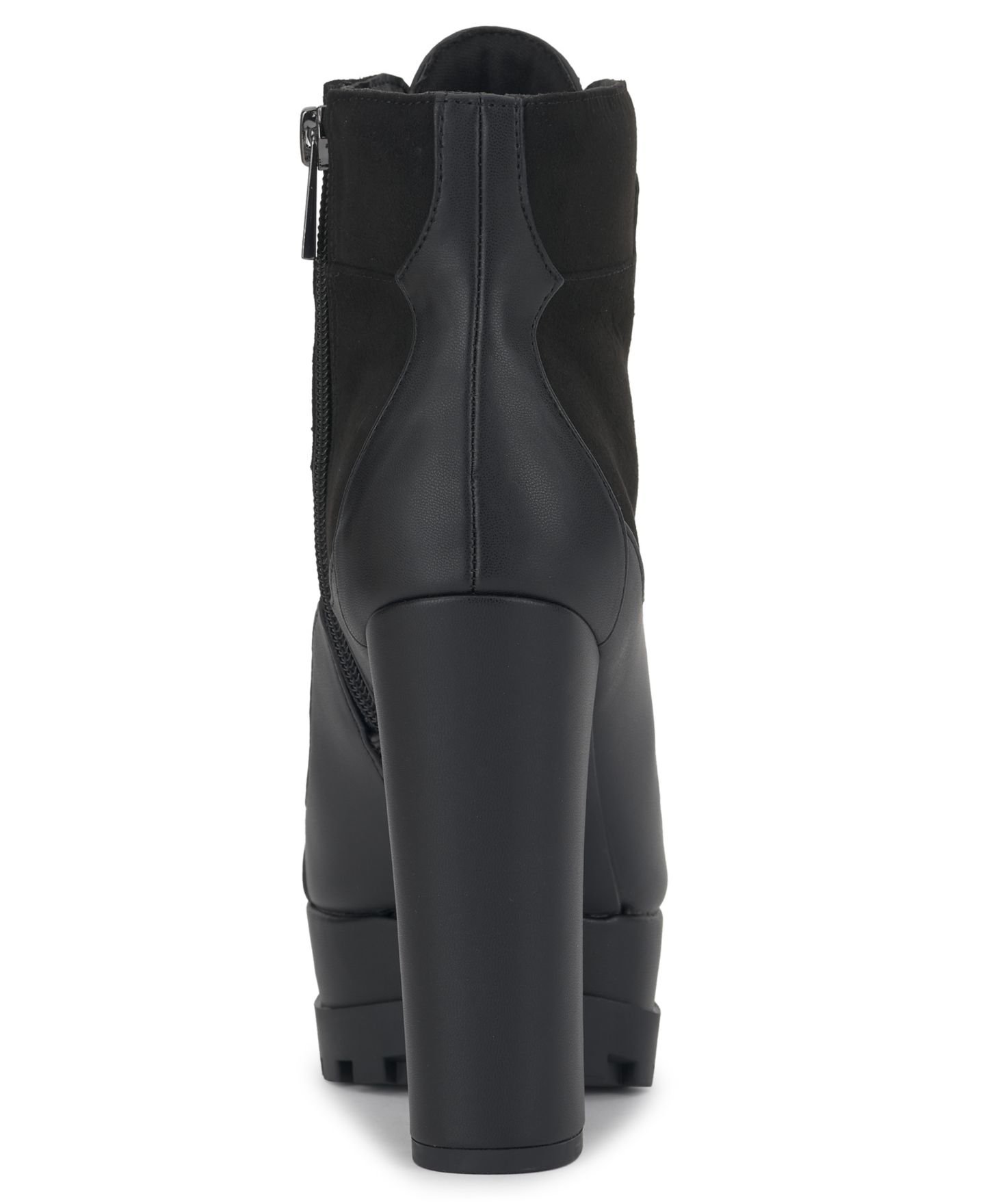 Женские ботинки Jessica Simpson Indiera Platform Lace-Up Hiker Booties, цвет: Чёрный замшевый — фото 3