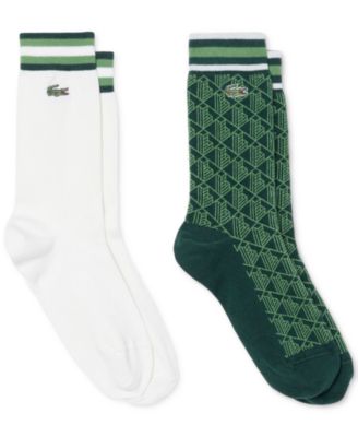 Men's Ribbed Crew Socks, 2-Pack