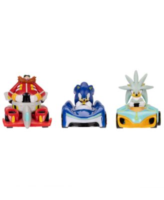 1:64 Scale Team Sonic Racing 35th Anniversary Die-Cast Toy Vehicles, 3-Pack