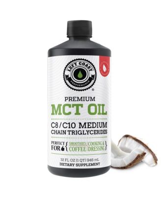 Coconut MCT Oil, C8 and C10, Unflavored, 32 Fluid Ounce