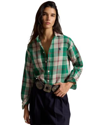Women's Cotton Twill Woven Collared Shirt