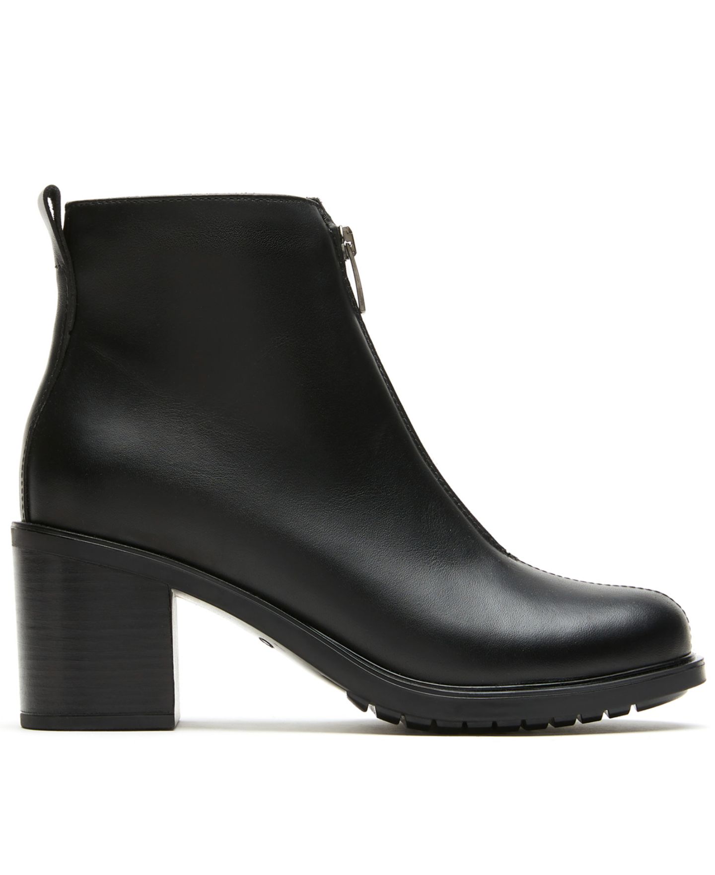 Женские ботинки La Canadienne Lavish City Dry Leather Zipper Booties, цвет: Чёрный — фото 2