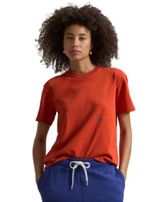 Polo Ralph Lauren - Women's Big Pony Crewneck T-Shirt Orangey Red