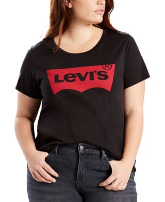 Trendy Plus Size Perfect Logo Cotton T-Shirt