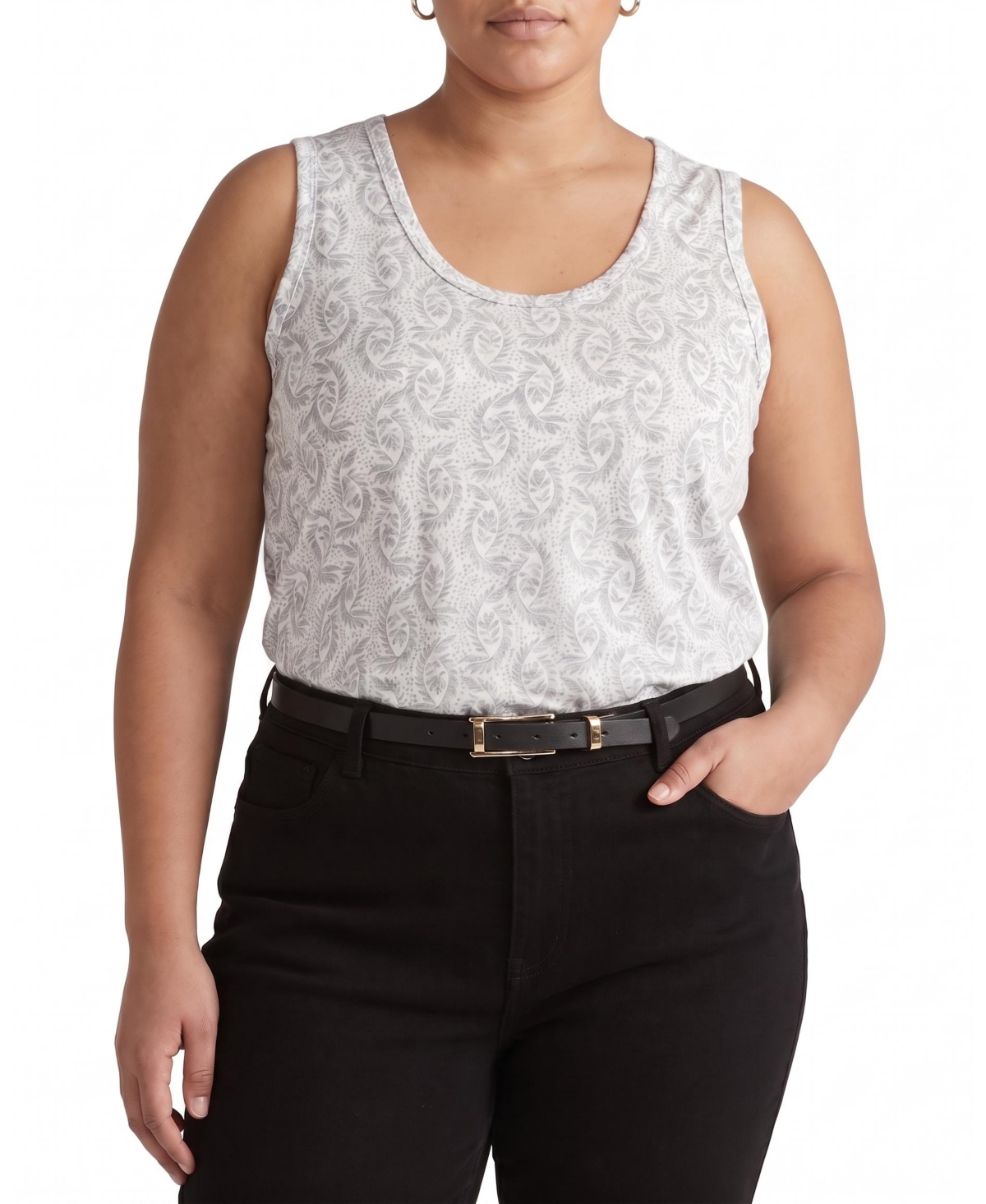 Universal Standard Plus Light-As-Air Lightweight Crewneck Sleeveless Tank