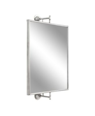 Darbridge Rectangle Pivot Mirror, Vintage Pivoting Rectangle Bathroom Mirror for Over Sink, Use Vertically or Horizontally