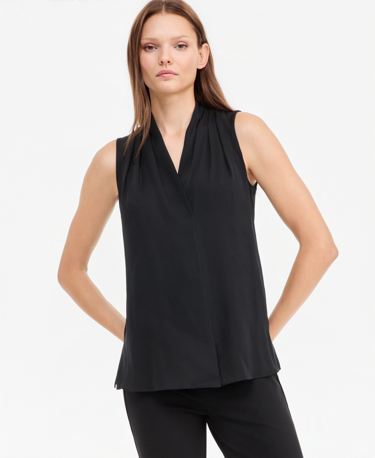 Kobi Halperin Women's Mila Sleeveless V-Neck Wrap Blouse