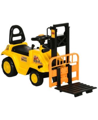 Sit and Scoot Forklift Lever-Operated Working Fork Ride-On Toy, 66 lbs, Ages 3+