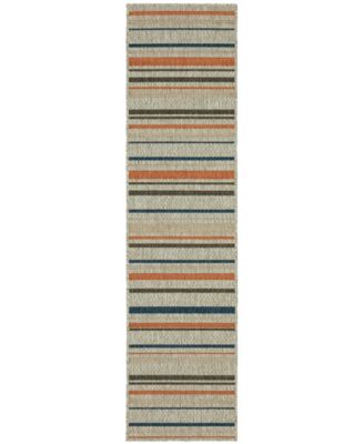 Oriental Weavers - Latitude 602W 1'10" x 7'6" Runner Outdoor Area Rug Multi