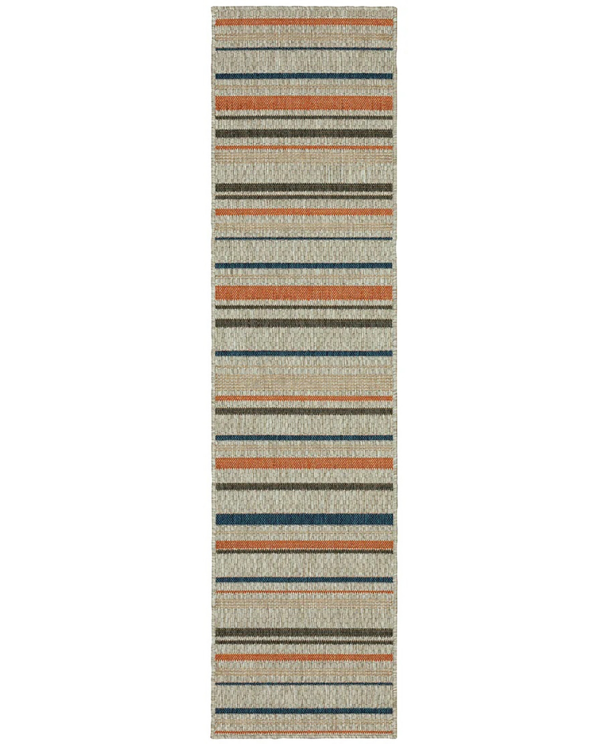 Oriental Weavers Latitude 602W3 Gray 1'10" x 7'6" Runner Rug