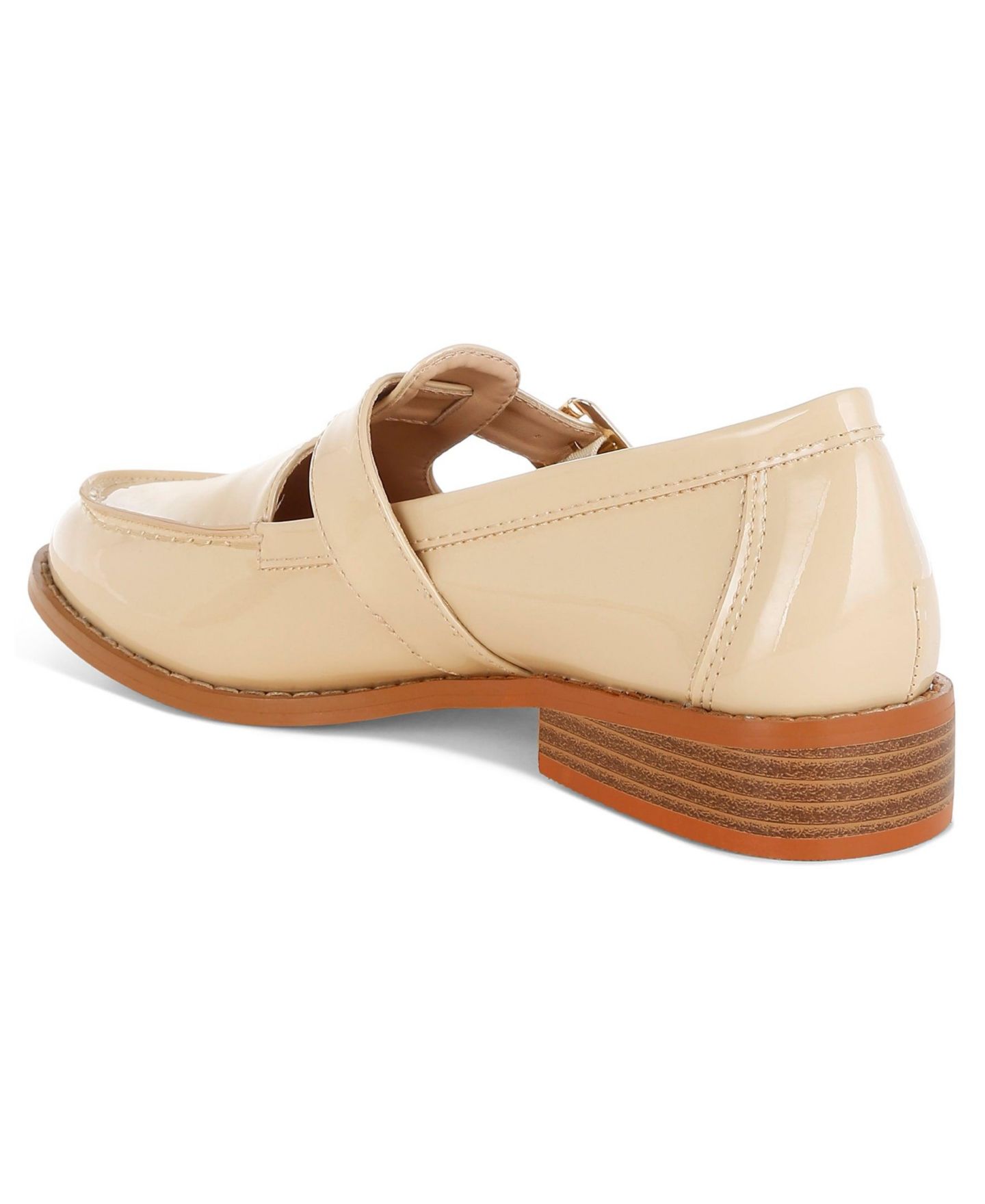 Женские туфли Rag & Co Swenson Patent Pleather Mary Jane, цвет: Бежевый лаковый — фото 8