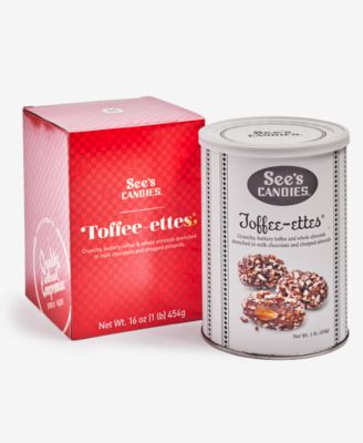 Holiday Toffee-ettes Red Box, 1LB