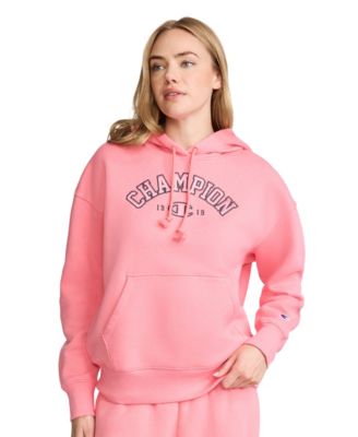 Women's Fleece Long-Sleeve Satin Applique Hoodie