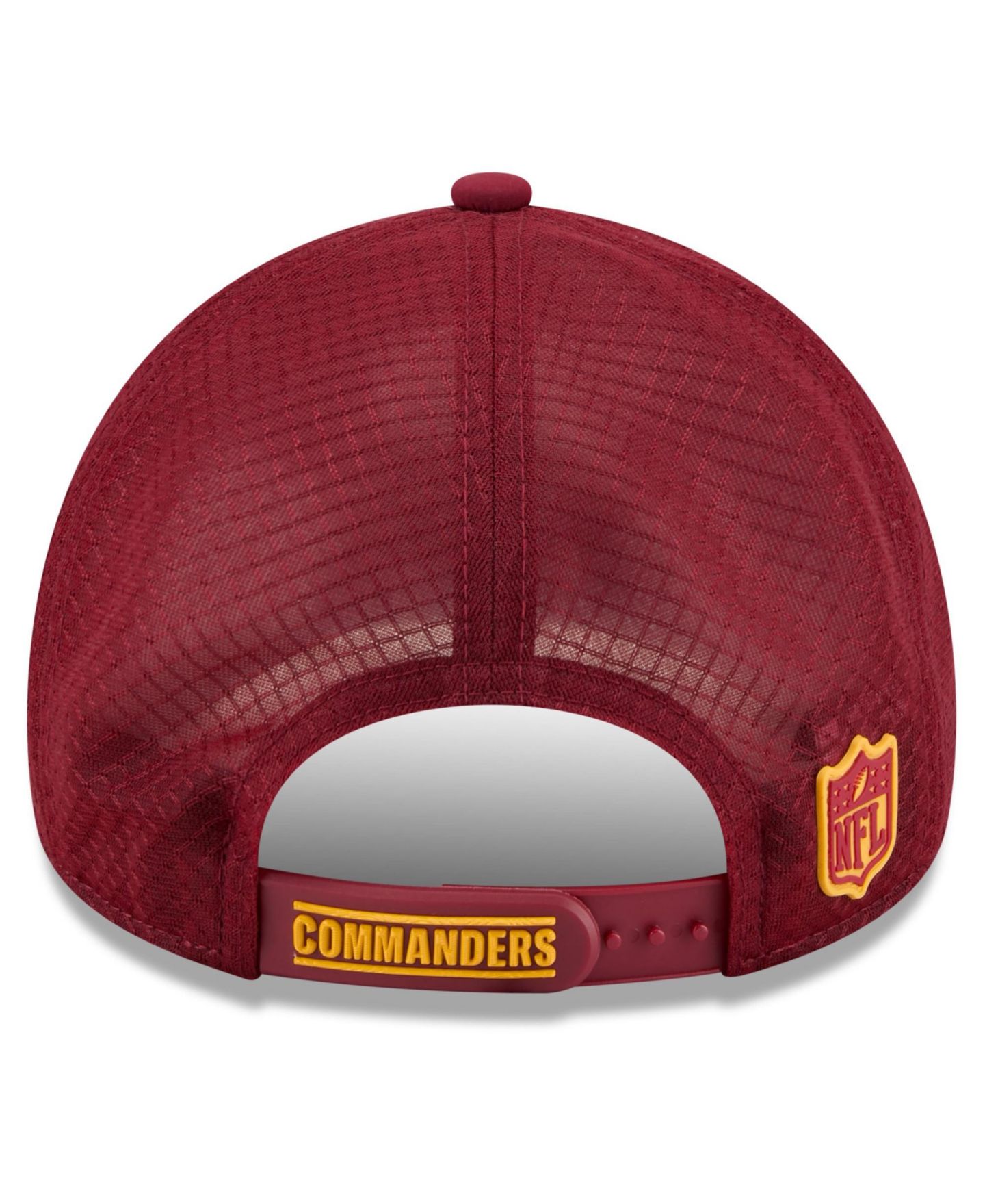 Мужская кепка New Era Burgundy Washington Commanders 2026 Sideline Apex 9FORTY Adjustable Trucker Hat — фото 3