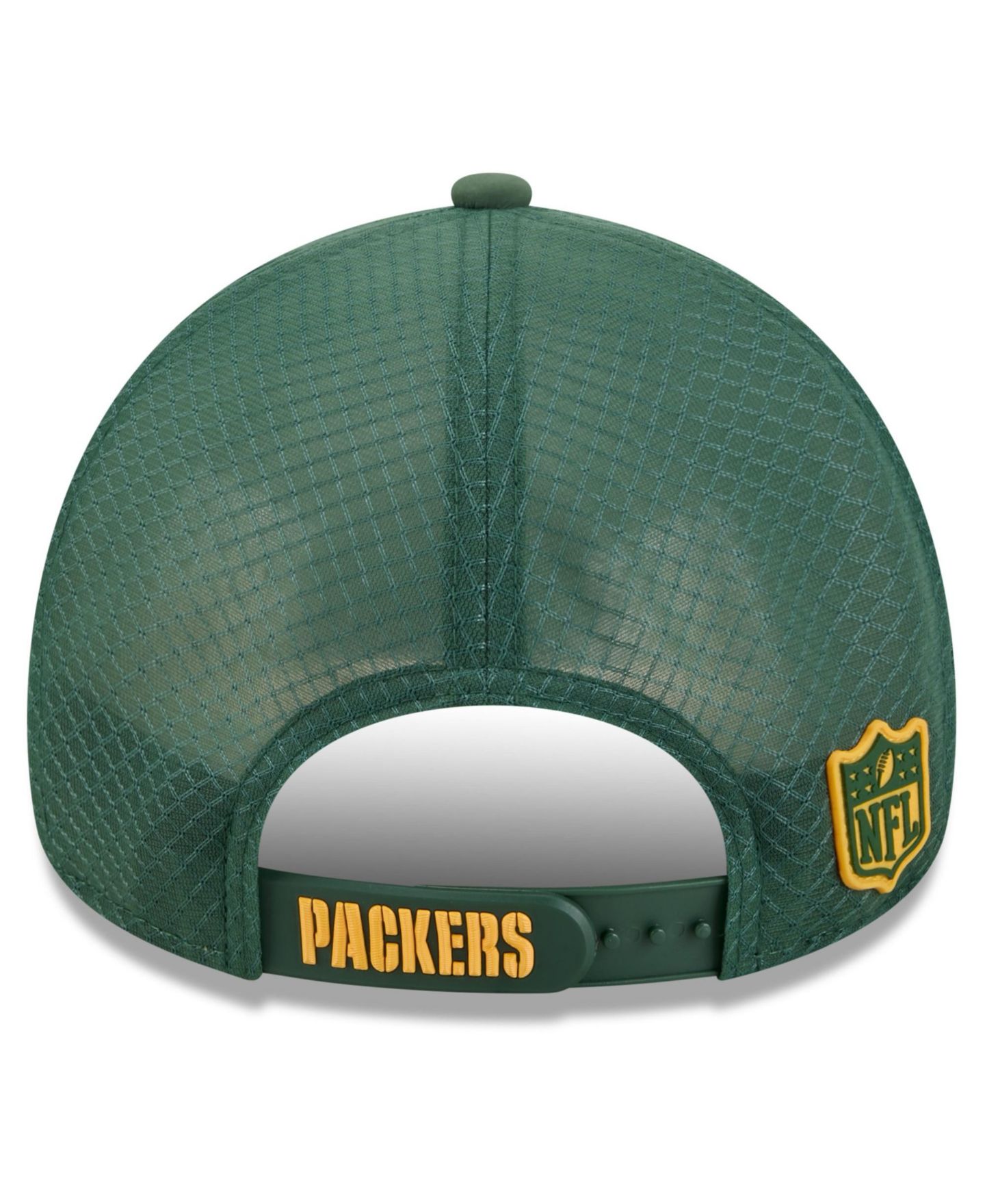 Мужская кепка New Era Green Bay Packers 2026 Sideline Apex 9FORTY Adjustable Trucker Hat — фото 3