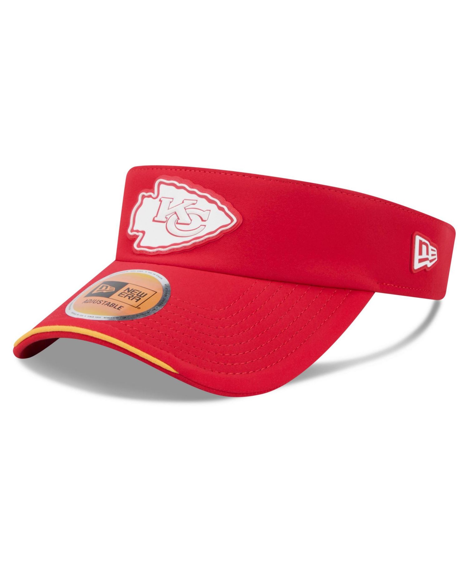 Men's Red Kansas City Chiefs 2026 Sideline Adjustable Visor Hat
