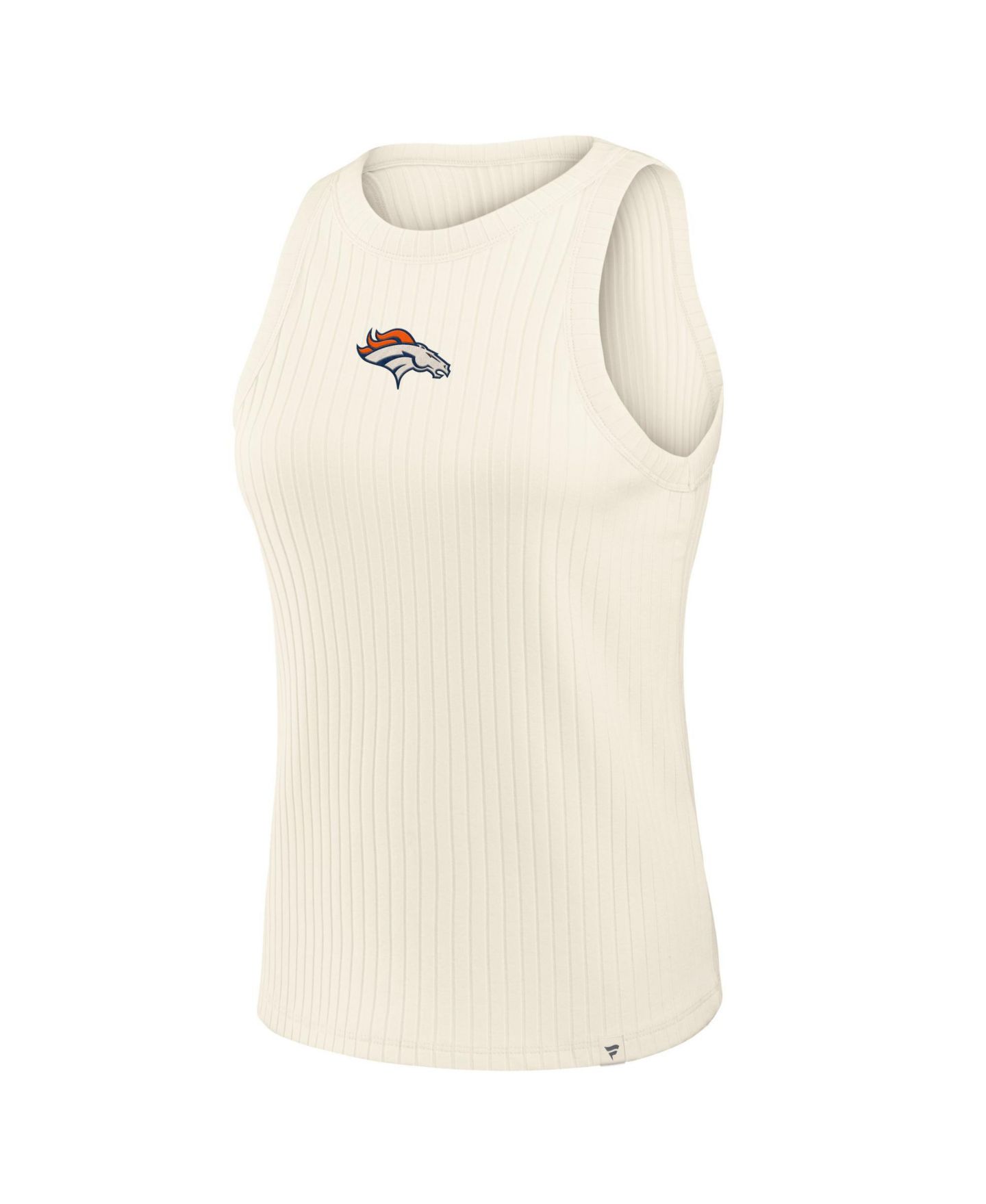 Женский топ Fanatics Cream Denver Broncos Star Play Tri-Blend Ribbed — фото 3