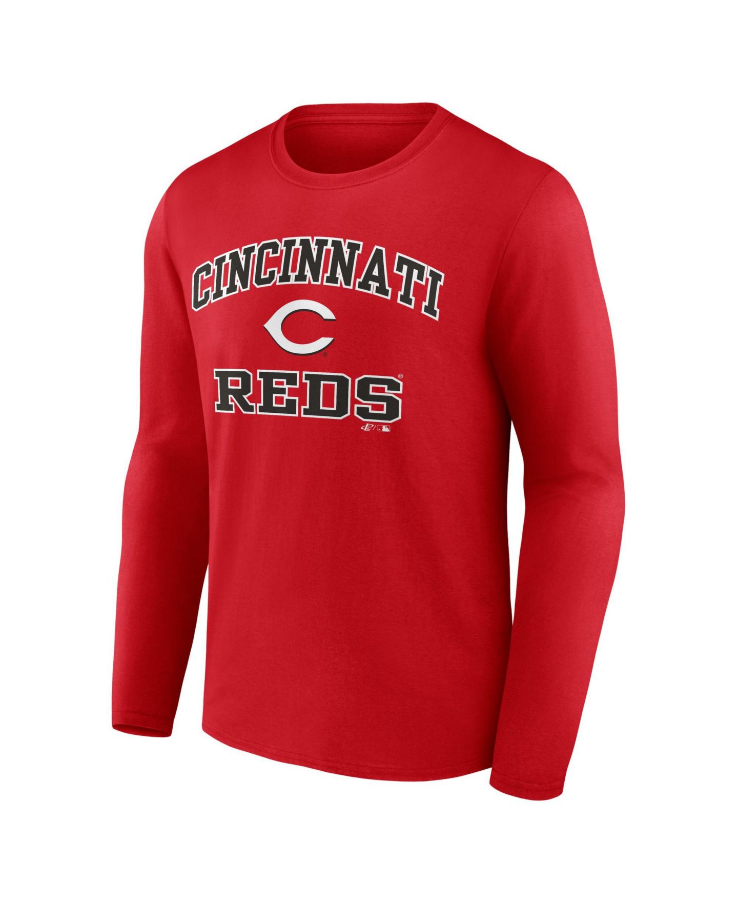 Мужская футболка Logo Athletic Red Cincinnati Reds Heart Soul Long Sleeve — фото 3