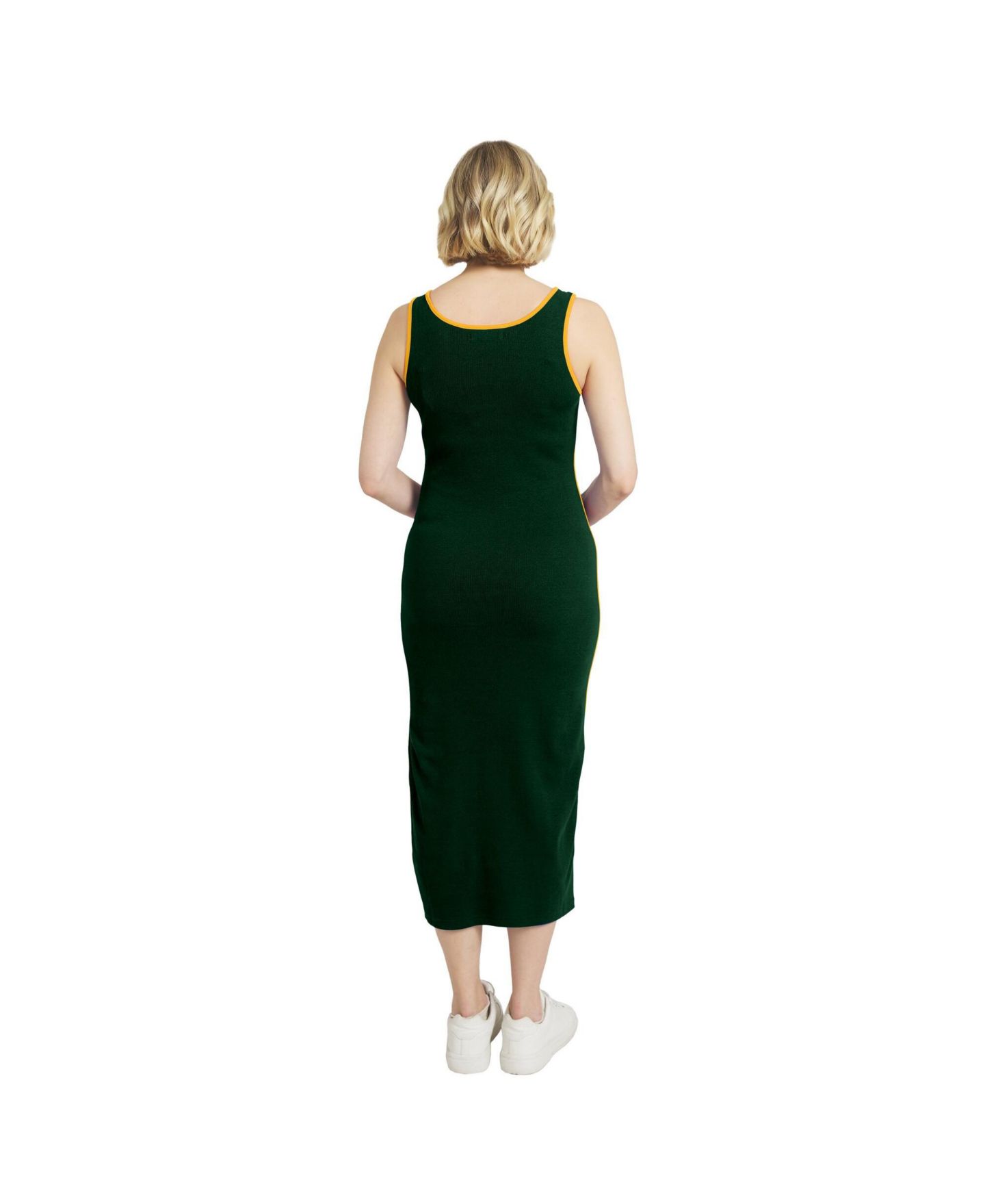 Женское платье WEAR by Erin Andrews Green Bay Packers Ribbed Tank Dress — фото 4