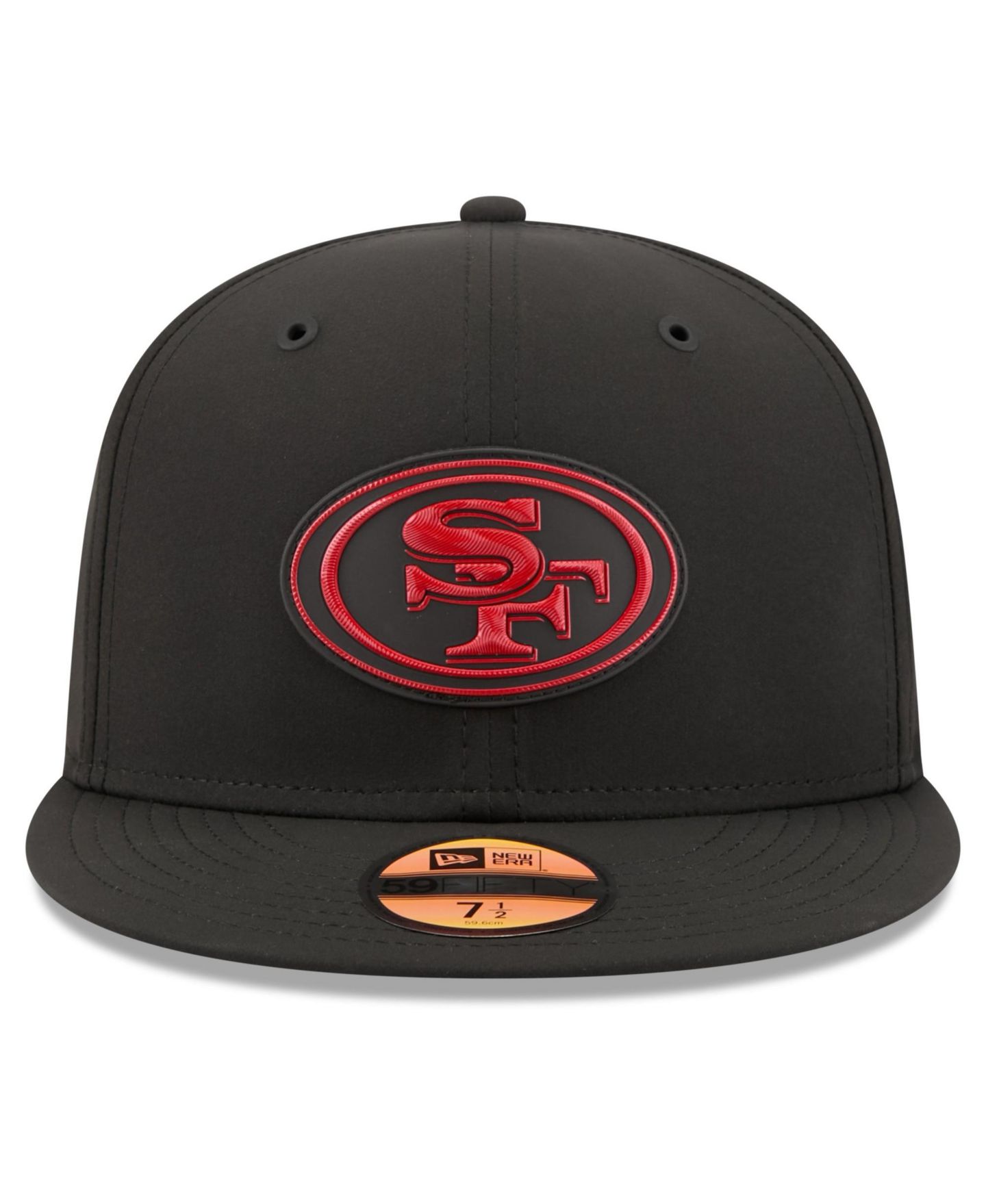 Мужская кепка New Era Black San Francisco 49ers 2026 Sideline 59FIFTY Fitted Hat — фото 5