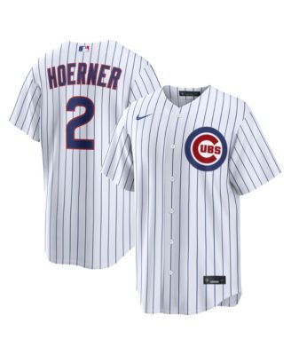 Men's Nico Hoerner White Chicago Cubs Home Replica Jersey