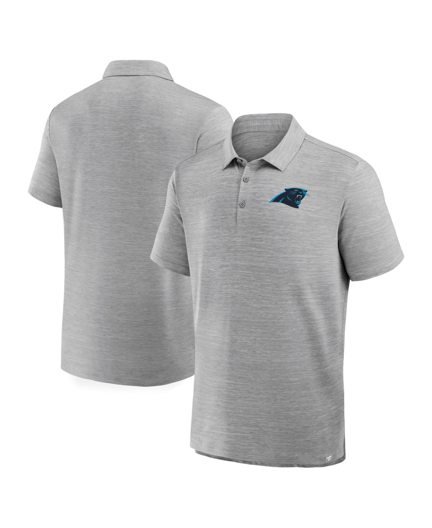 Мужское поло Fanatics Heather Gray Carolina Panthers Clutch Polo Shirt — фото 1