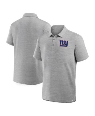 Men's Heather Gray New York Giants Clutch Polo Shirt