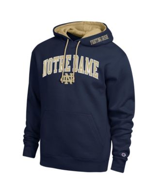 Men's Navy Notre Dame Fighting Irish Arch Tackle Twill Hoodie