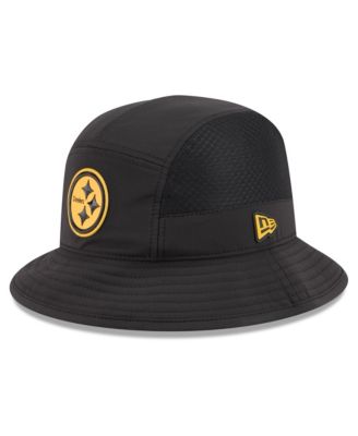 Men's Black Pittsburgh Steelers 2026 Sideline Bucket Hat