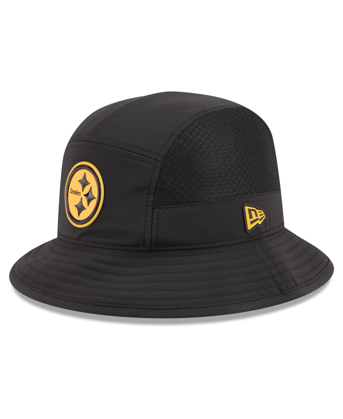 New Era Men's Black Pittsburgh Steelers 2026 Sideline Bucket Hat