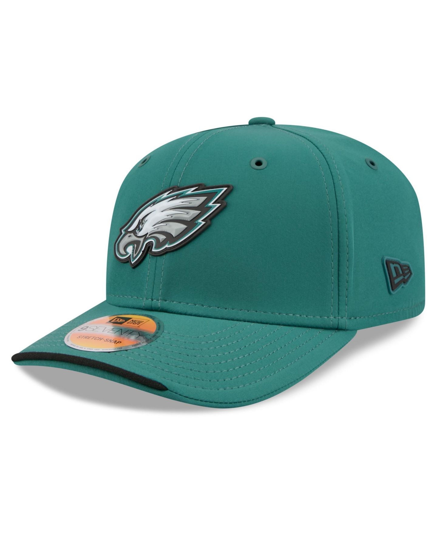 Мужская кепка New Era Midnight Green Philadelphia Eagles 2026 Sideline 9SEVENTY Adjustable Hat — фото 1