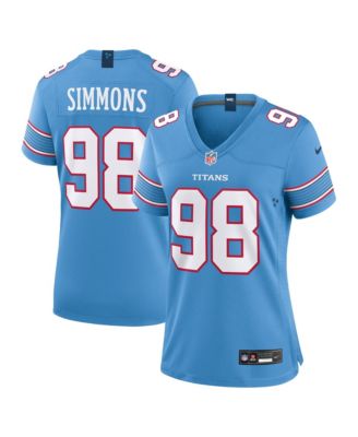 Women's Jeffery Simmons Light Blue Tennessee Titans Game Jersey