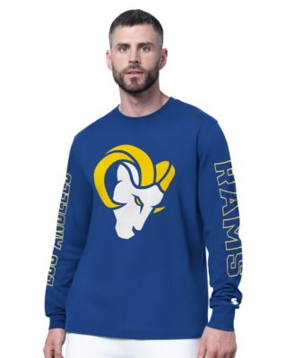 Men's Royal Los Angeles Rams Clutch Hit II Long-Sleeve T-Shirt