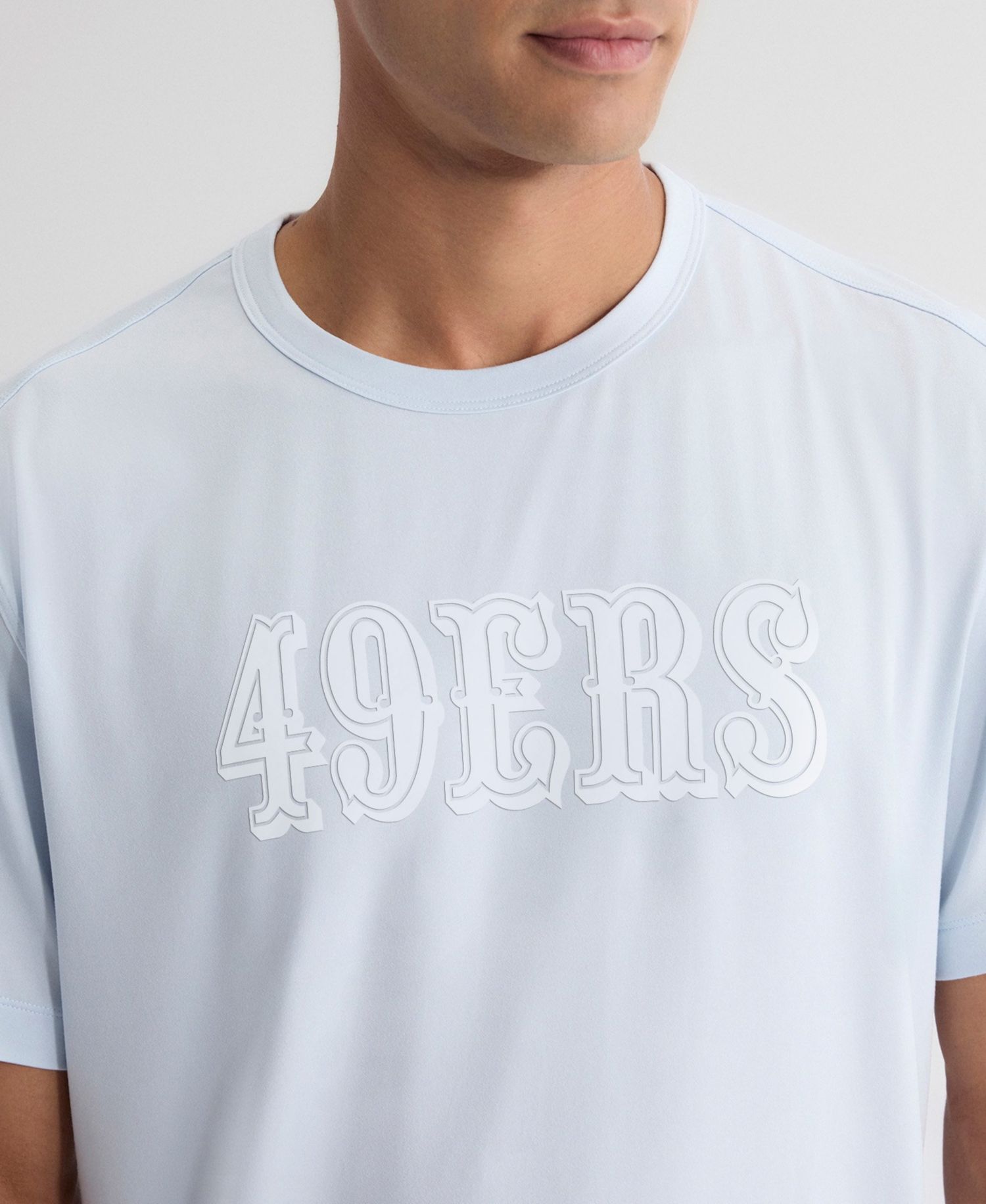 Men's Light Blue San Francisco 49ers Clutch T-Shirt