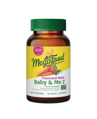 Baby and Me 2 Postnatal Multivitamin with Choline, Methylated Folate and Moringa Leaf, 120 Ct
