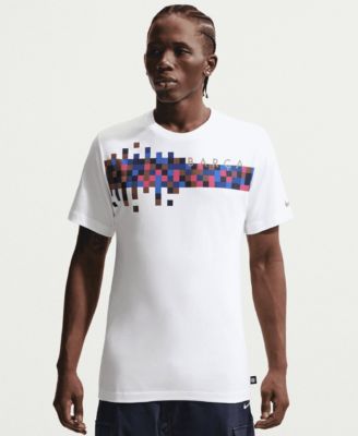Men's White Barcelona Barca T-Shirt