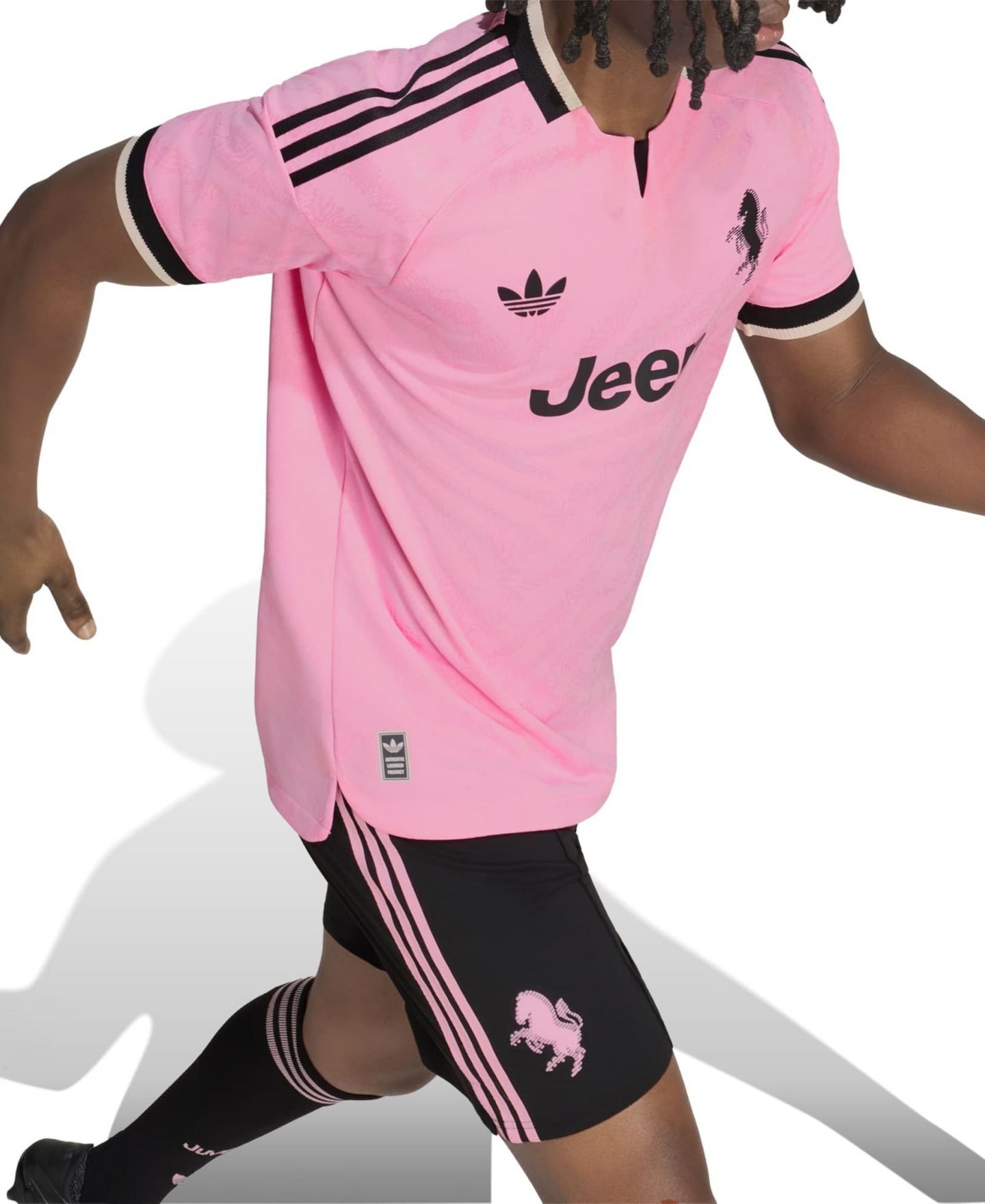 Мужской топ adidas Pink Juventus 2026/27 Away On-Field Authentic Jersey — фото 6