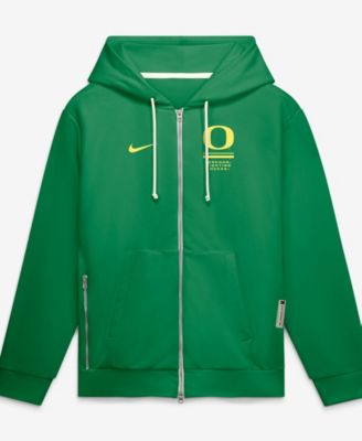 Men's Green Oregon Ducks 2026 Sideline Standard Issue Dri-FIT Full-Zip Hoodie