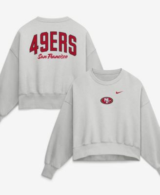 Women's Gray San Francisco 49ers Oversized Primetime Phoenix Fleece Sweatshirt