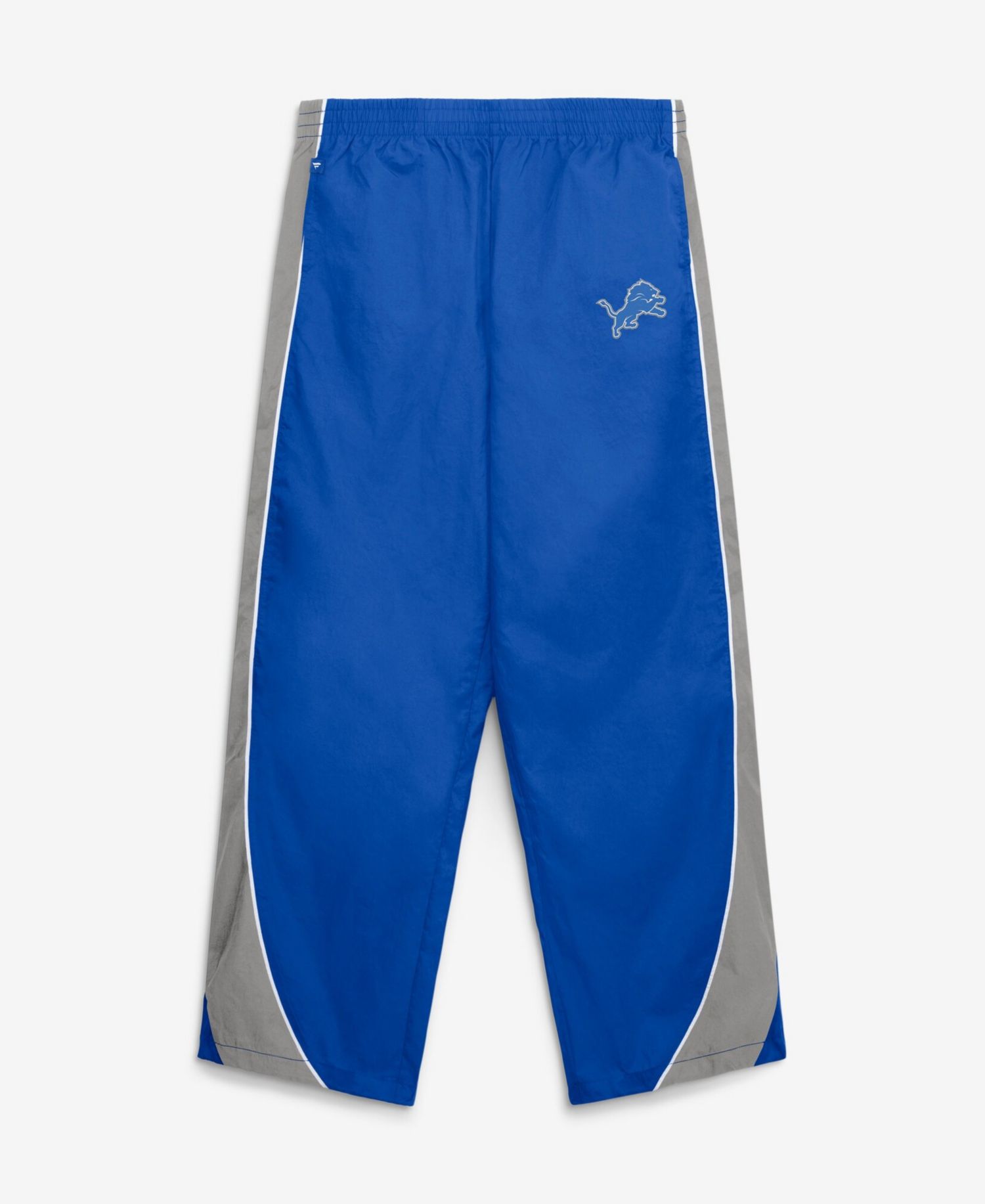 Women's Detroit Lions Team First Backwards Lateral Wide-Leg Colorblock Pants