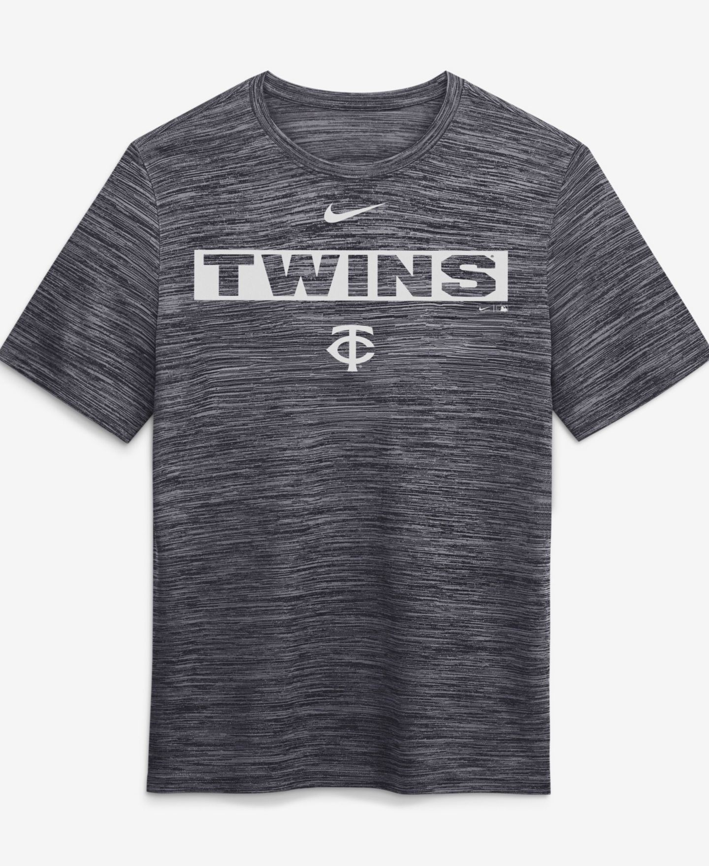 Мужская футболка Nike Black Minnesota Twins Velocity Dri-FIT — фото 5