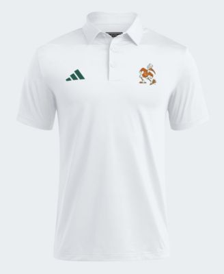 Men's White Miami Hurricanes Ultimate 365 Solid Polo Shirt