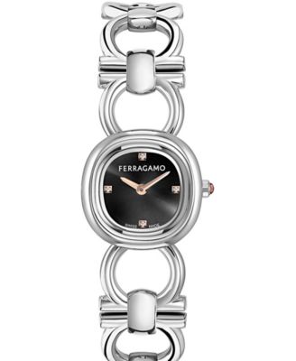 Women's Silver Stainless Steel Bracelet Watch 21mm