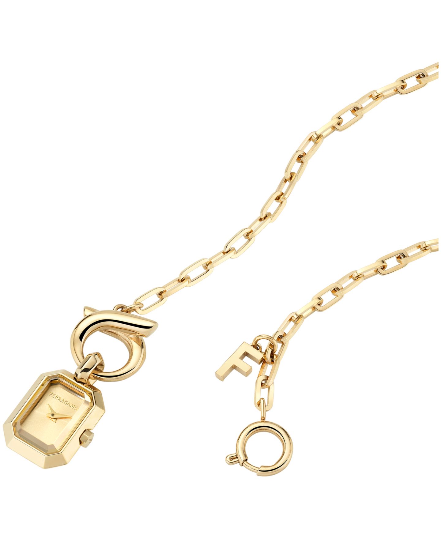 Женские часы Ferragamo Gold-Tone Necklace Watch 21mm — фото 2