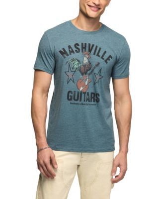 Men's Nashville Guitars Graphic Poly-Cotton Blend Crewneck T-Shirt