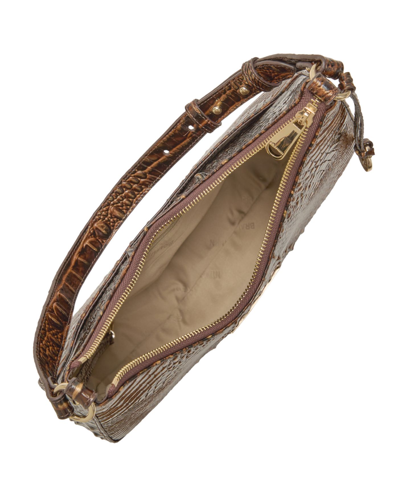 Женская сумка Brahmin Stephie Melbourne Medium Leather Shoulder, цвет: Шоколадный — фото 4