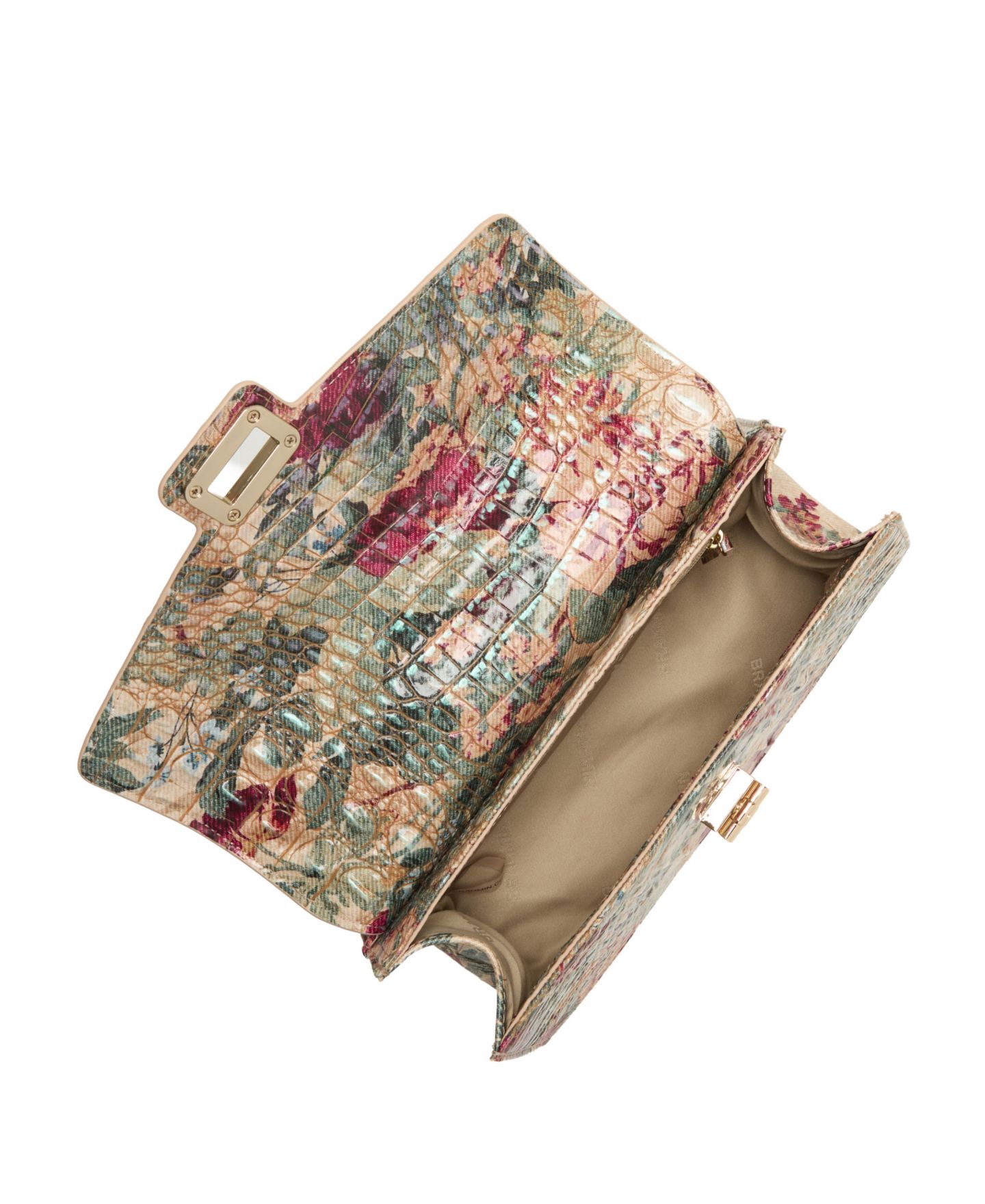Женская сумка Brahmin Genie Melbourne Leather Small Crossbody, цвет: Heirloom Garden — фото 4
