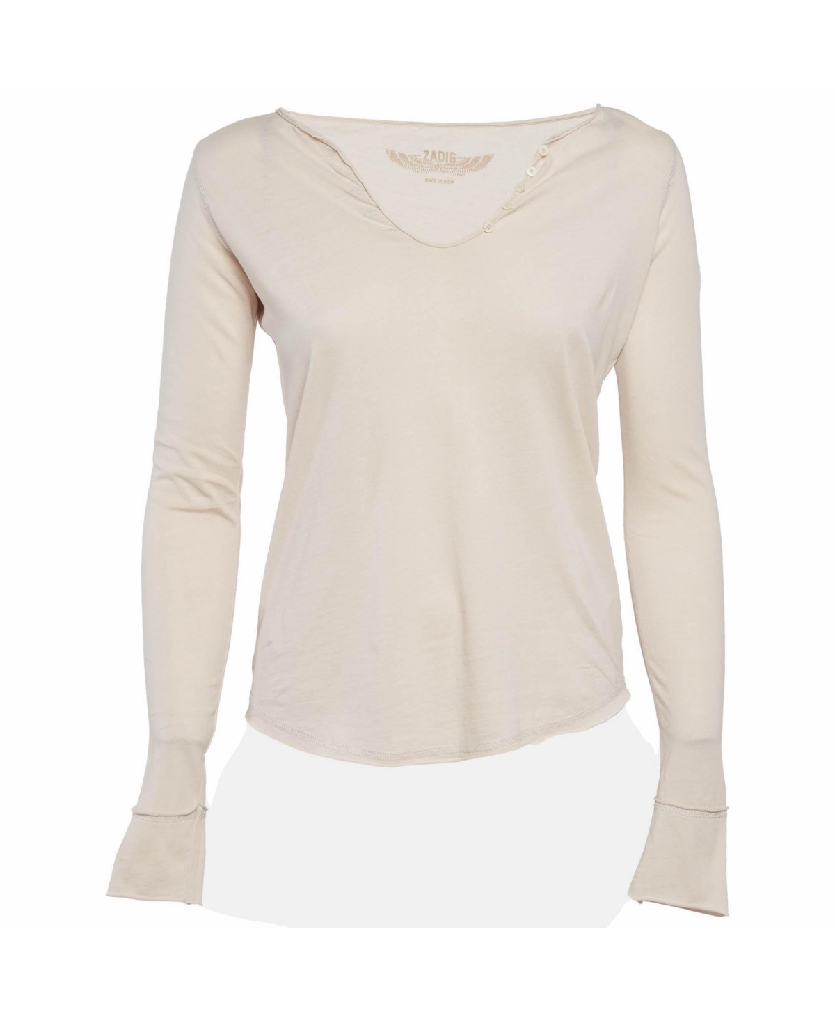 Pre-Owned Zadig & Voltaire Women's Cotton Knit Long Sleeves Top