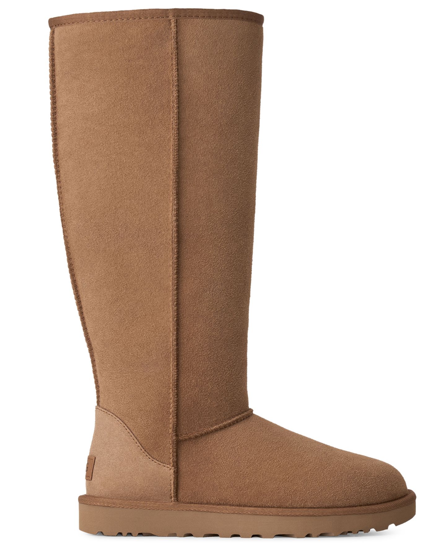 Женские ботинки UGG® Classic Ultra Round Toe Tall, цвет: Каштановый — фото 2