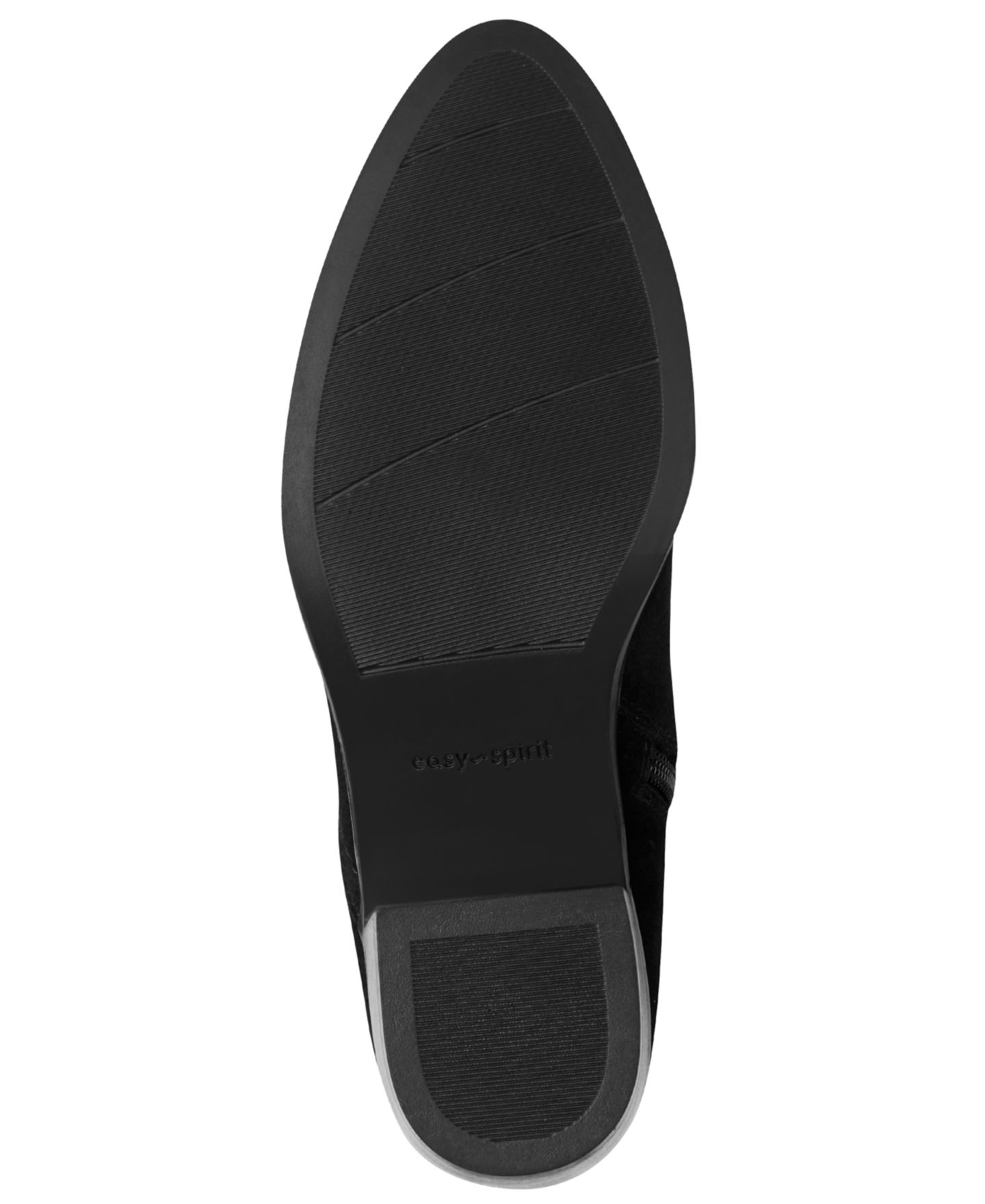 Женские ботинки Easy Spirit Haya eFlex Block Heel Booties, цвет: Чёрный замшевый — фото 5